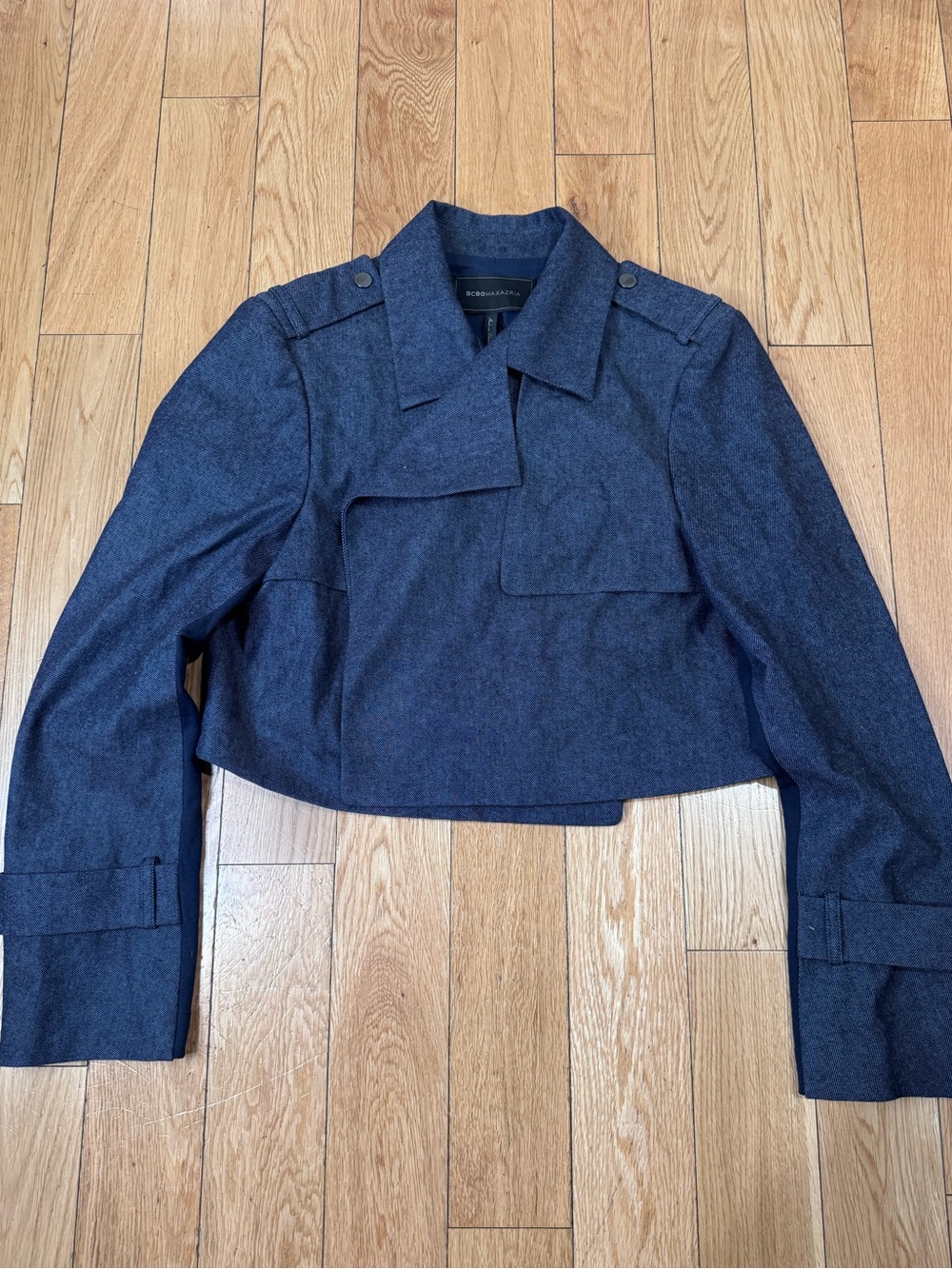 BCBGMAXAZRIA "Gerald" Cropped Trench Jacket / Coat